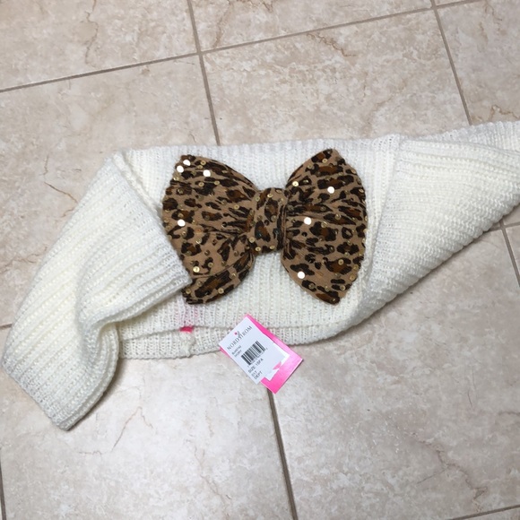 NWT Betsey Johnson Bow Infinity Scarf - Picture 3 of 6